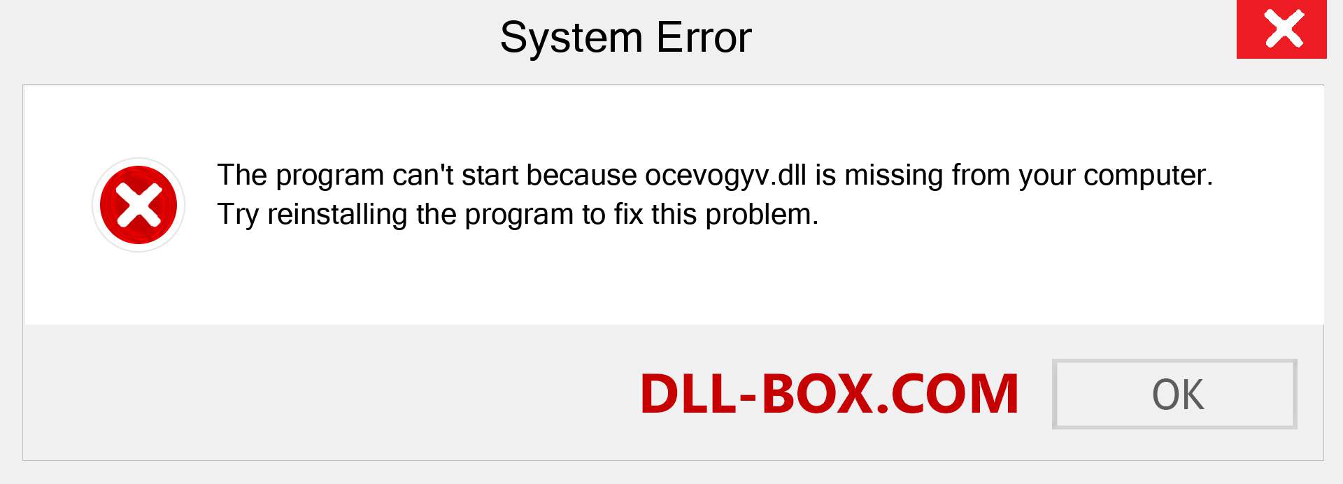  ocevogyv.dll file is missing?. Download for Windows 7, 8, 10 - Fix  ocevogyv dll Missing Error on Windows, photos, images